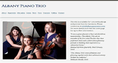 Desktop Screenshot of albanypianotrio.com