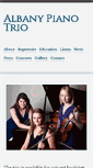 Mobile Screenshot of albanypianotrio.com